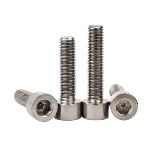 50個/ロット チタン小ネジ m3*6~50 ソケット 純頭 六角穴付きボルト 丸穴付きネジ(M3x20)