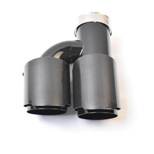 Embout de silencieux droit inox contre la rouille style H noir