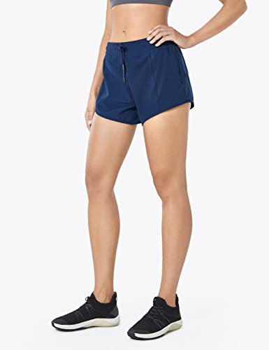 Image of Running Shorts for Women Workout Gym Athletic Liner 4'' /2.5'' - Quick Dry Lightweight Lounge Shorts with Zip Pocket