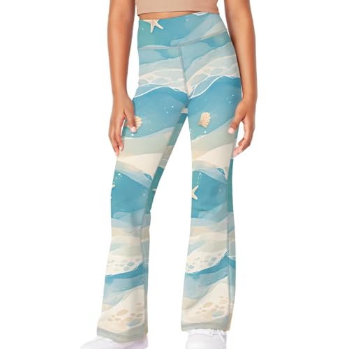 Starfish Girls Flared Yoga Pants Tummy Control High Waisted Flare Leggings Kids Soft Stretchy Dance Bootcut Pants4