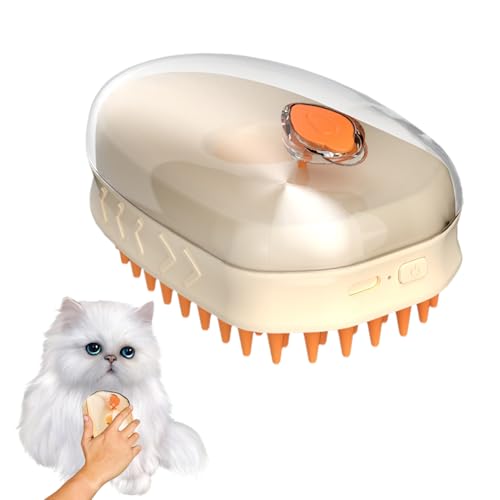 Cepillo De Vapor Para Gatos,Peine Eléctrico De Aseo Con Spray Para Pelaje - Cepillo Para Eliminar Pelo Con Spray De Agua Para Mascotas,Para Mascotas De Pelaje Largo Y Corto, Masaje Y Desenredado
