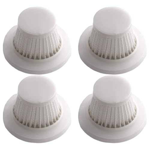 Vibsky Paquete de 4 microfiltros de alta eficiencia para aspiradora inalámbrica de coche, accesorios de filtros de repuesto, duraderos y lavables