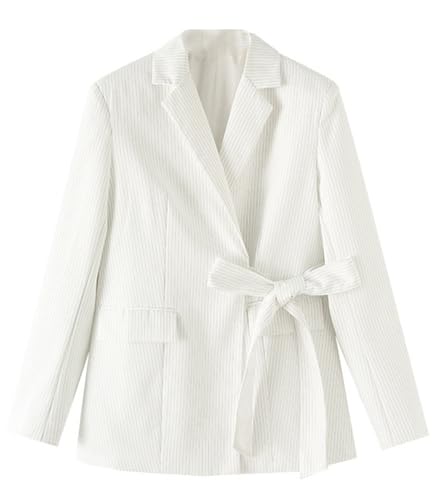 Veste de Costume Femme à Rayures de la Réunion au Bureau à la Soirée Officielle Chic