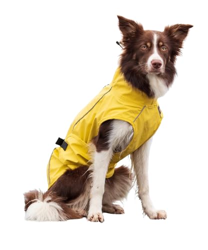 TRIXIE Regenmantel Vimy für Hunde S gelb – Hunde-Regenjacke mit reflektierenden Elementen für mehr Sicherheit im Dunkeln – bequem & verstellbar - 7972 TRIXIE Regenmantel Vimy für Hunde S gelb – Hunde-Regenjacke mit reflektierenden Elementen für mehr Sicherheit im Dunkeln – bequem & verstellbar - 7972