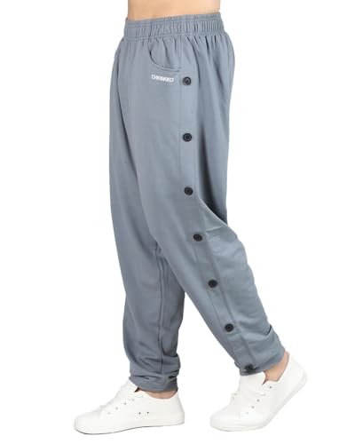 Image of CHKOKKO Men Casual Track Pant Gym Workout Lower with Pocket Slate Grey L