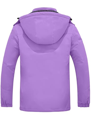 Image of Wantdo Women's Mountain Waterproof Ski Jacket Windproof Rain Jacket Winter Warm Hooded Coat