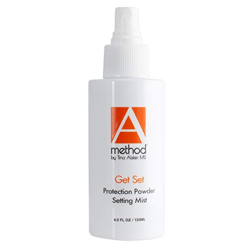 A Method The Get Set Setting Mist by Tina Alster, MD – 4.0 Oz, Antioxidant Skin Freshening Setting Mist