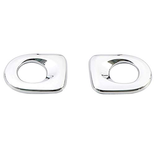 HIGH FLYING for Toyota Tundra Crewmax, Double Cab 2014-2019 2020 2021 Car Accessories Interior Back Door Speaker Cover Ring Chrome Trim ABS 2pcs
