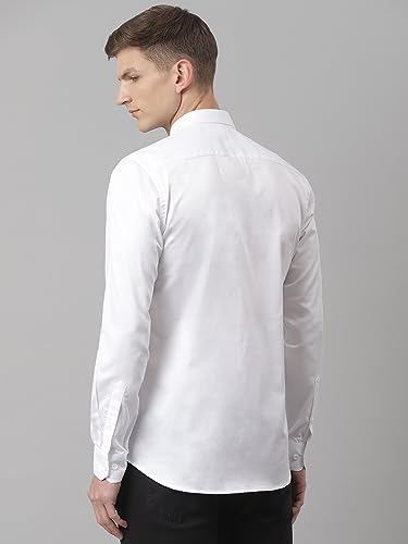 Image of Thomas Scott Men's | Solid | Full Sleeve | Regular Fit | Cotton Blend | Button Down | Single Pocket | Casual Shirt