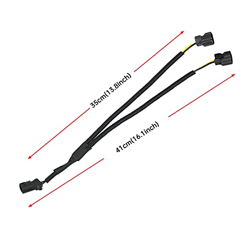 Car Horn Adapter Wiring Harness 1 to 2 Horn Adapter Connector Y Type Horn Special Plug Wiring Compatible with Hyundai Kia for Car Truck Horn Plug and Play.