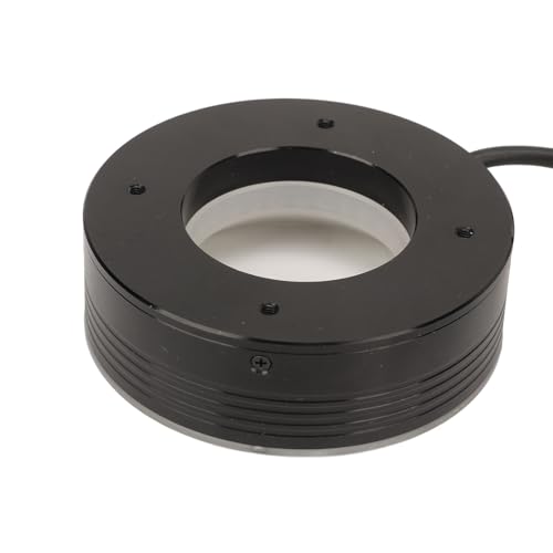 Iluminador de Luz de Anillo LED, Fuente de Cámara de Microscopio de Dos Pines de 24 V, Luz de Microscopio de Anillo LED de Uso Universal, Lámpara de Anillo de Cámara de