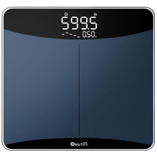 Ovutek 600lb Scale for Body Weight with Weight Trends High Accurate Weight Scale with Extra-High Capacity Large Display Premium Digital Scales for Body Weight Family Pet
