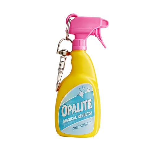 Jxueych Opalite Spray Bottle Keychain for Taylor Gifts Merch Music Fans Cute Mini Spray Charm for Keys Backpacks (Yellow)