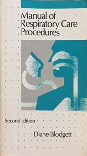 Paperback Manual of Respiratory Care Procedures Book