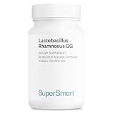 Supersmart - Lactobacillus Rhamnosus GG 10 Billion CFU per Day (LGG Probiotic with Inulin) - Digestive & Immune Support - Vaginal Flora Health | Non-GMO & Gluten Free - 60 DR Capsules