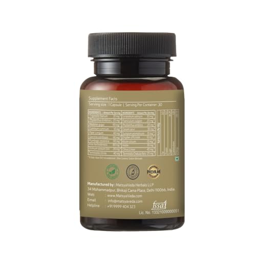 Image of MatsyaVeda Herbals: Lean Up | Supports Natural Weight Management & Detoxification | 20+ Ayurvedic Ingredients | (Pack of 3, 180)