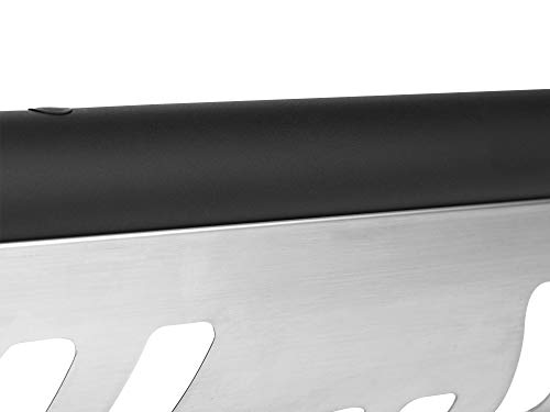 Image of Armordillo USA 7142176 Classic Bull Bar Fits 2005-2011 Dodge Dakota - Matte Black W /Aluminum Skid Plate