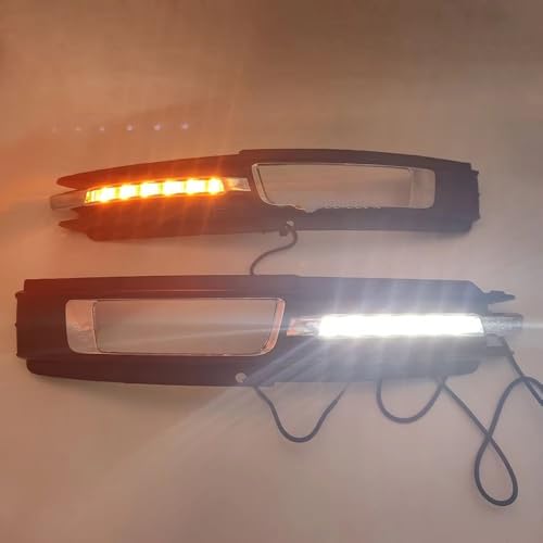 Luz DRL LED para Audi A6 C6 2009-2011 con faro antiniebla y señal giro amarilla 5