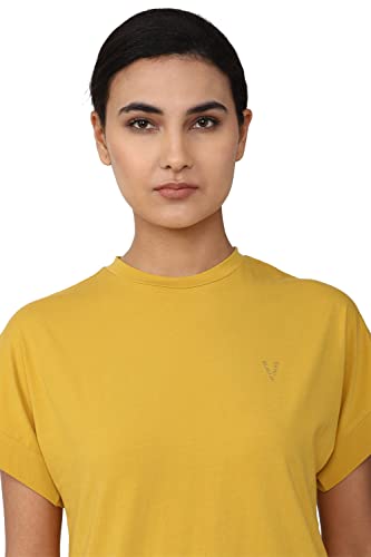 Image of Van Heusen Women's Cotton Regular Fit Half Sleeve Crew Neck Casual Regular Comfort Fit T-Shirt
