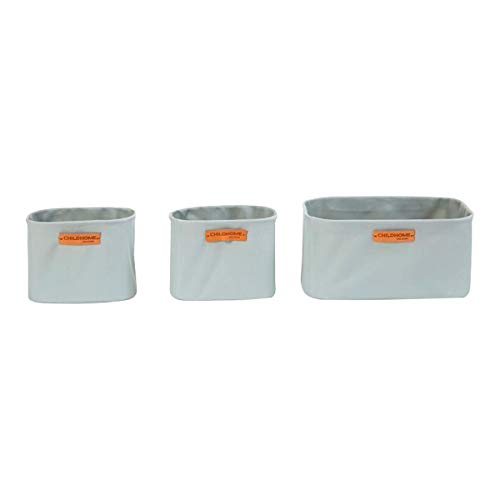 Lot de 3 paniers à suspendre gris - Childhome Cover