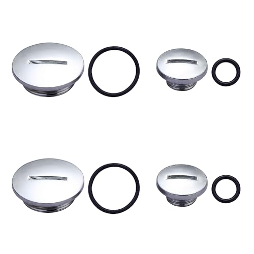 CQSPMOTO 2 Set of Quad Engine Stator Side Cover Caps with Seals 50cc 70cc 90cc 110cc 125 Cc Side Engine Cover Cap Fit for ATV BMS Roketa Taotao SunL Coolster