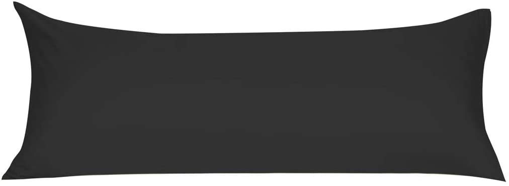 Ridas Black Bedding New Anti Allergenic Pregnancy Maternity Orthopaedic Hollow Fibre Filling Bolster Pillow With Free Bolster Pillow Case. (, Double 4.6Ft(52"))