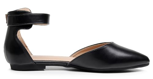 VenusCelia Women's D'Orsay Strap Flat Shoe3