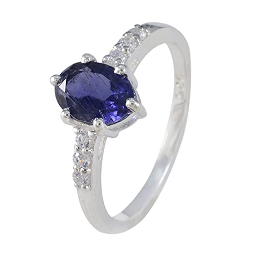Bague iolite en argent parfait cadeau d'anniversaire ou célébration - 2
