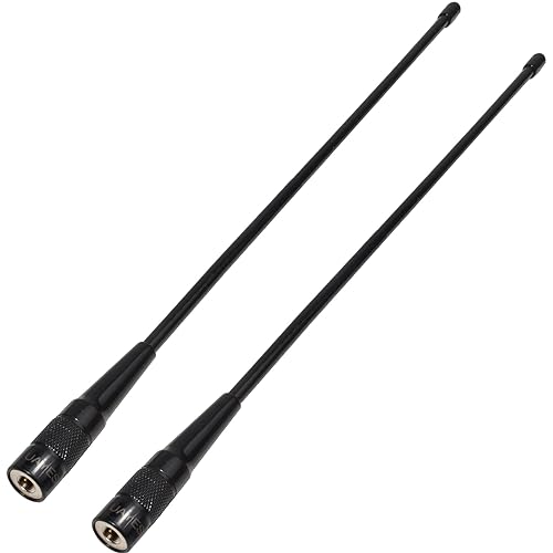 UAYESOK GMRS Antenna (462-467 MHZ) SMA-Male 15-Inch Soft Whip Upgrade for BaoFeng UV-5X UV-5G Radioddity GM-30 Retevis RB27 TIDRADIO GM-5R GMRS Handheld Radios (2 Pack)