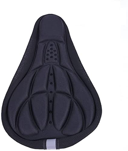 Capa de almofada de assento de bicicleta 3D reflexiva de silicone anti-choque esponja de gel largo m