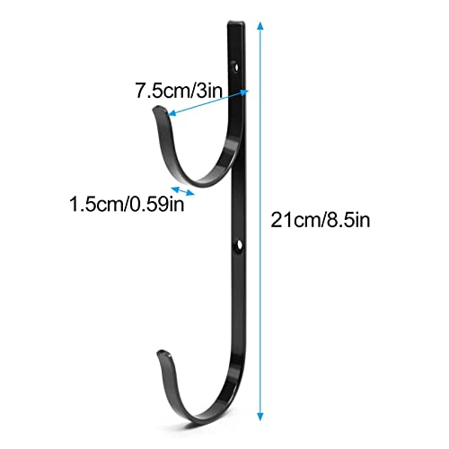 Cabide de pólo de piscina | Net Brush Pool Hooks Pool Pole Hangers for Outdoors & Indoor Pools - Fer
