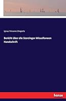 Bericht Uber Die Sterzinger Miscellaneen Handschrift 3743653419 Book Cover