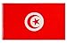 Produktbild PHENO FLAGS Tunesien Flagge - Tunesienfahne 90x150 cm mit Messing-Ösen - Wetterfeste Nationalflagge für Fahnenmast - 100% Polyester