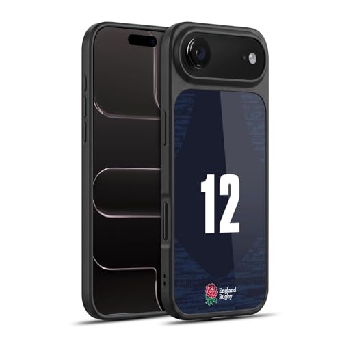 Coque en Gel England Rugby Union pour iPhone 17 Air Coque Renforcée Officielle Position 12 Joueurs