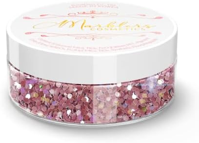 MARBLERS Cosmetic Grade Glittery Mica Powder [Black Magic] 0.14oz (4g) | Glica | Non-Toxic | Vegan | Cruelty-Free | Eyeshadow, Nail Polish, Nail Art | Festival, Rave & Party Makeup | Body & Face