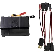 Dual Channel Engine Sound Simulator System 10 Sound Effects Standby Statement& AUX Channel Supported for RC Car Accessory Part