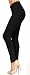 Women's Solid Brushed Leggings (Black, 12 (L) - 24 (XXL))