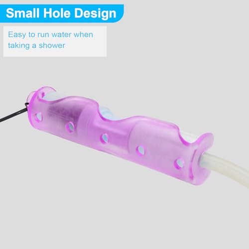 APDTEK Peritoneal Dialysis Transfer Set Catheter Holder Accessories for Baxter 5C4482 5C4483, PD Secure Shower Support for Men Women with 2 PCS Ajustable Neck Lanyards - Purple