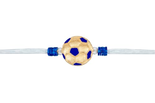 Image of Kizzi Indian Team Jersey and Football Rakhi Set for Kids Sports Rakhi