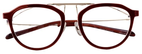 [決済から50日〜100日前後で発送]eye-bow オーバル B-G-BR(ブラウン) / 眼鏡 メガネ めがね リム取り替え 軽量 レンズ チタン 福井県鯖江市産