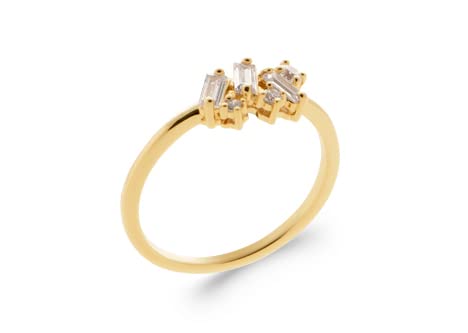 Bague anneau plaqué or avec son sachet velours offert pour offrir