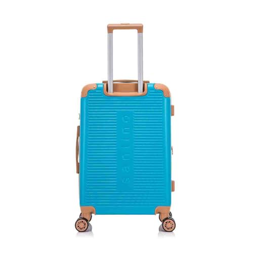 Mala de Viagem Nice Rígida 360° Santino - ABEV407G (Azul Turquesa)
