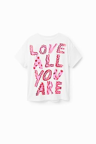 Image of Desigual Little Girl's Glossy Text T-Shirt