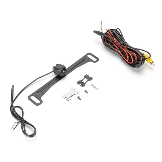 Audiovox ACA800 License Plate Backup Camera with Parking Grid Lines