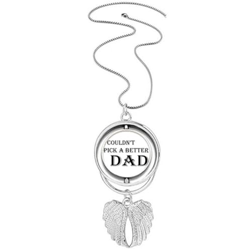 Collier ailes d'ange Pick A Better Dad acier inoxydable anti-ternissement