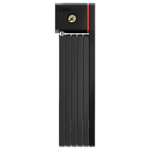 ABUS Vikbart lås Bordo uGrip 5700/80 med väska – cykellås med 5 mm tjocka stavar – säkerhetsnivå 7 – 80 cm – 11273 – svart