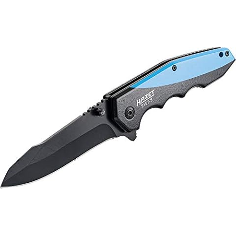 HAZET Klappmesser 2157-3 | Outdoor Taschenmesser mit hochwertiger Edelstahl-Klinge | Aluminium-Griff mit Fingermulden für den Einsatz in Werkstatt, Industrie oder Hobby Cover