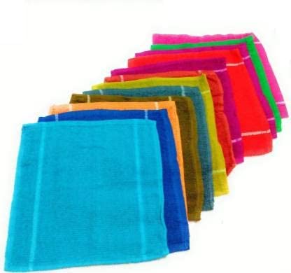 AYUS Cotton Face Towel (White, Pack of 6)-image-13