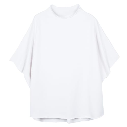 SeeLuNa Womens Tops Batwing Sleeve Mock Neck T Shirts Oversized Tees Maternity Workout Casual Blouses Trendy Y2K Outfits(White,S)