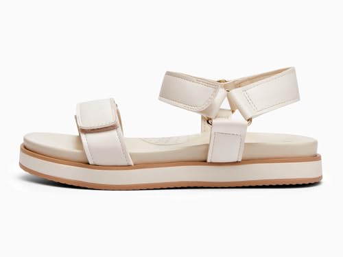 Image of Coutgo Women's Arch Support Adjustable Strap Flat Sandals | Casual Sandals